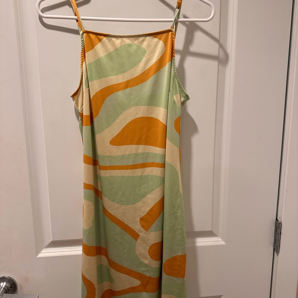 Colorful Abstract Hosbjerg Slip Dress